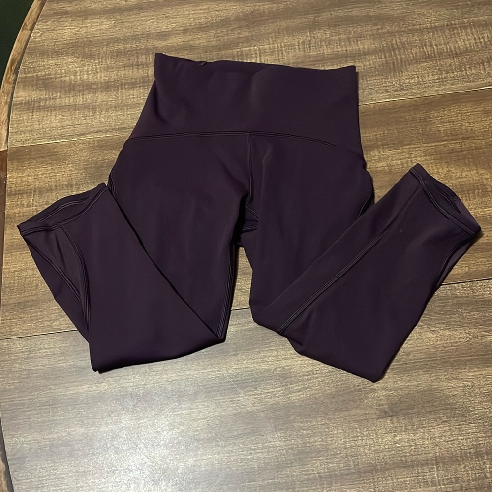 Lululemon Capri Leggings- Burgundy/Wine -Size 2